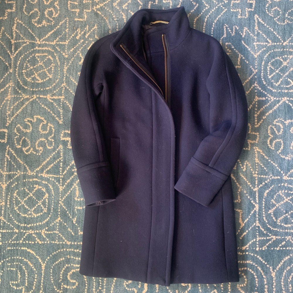 J.Crew Cocoon Italian Stadium Cloth Wool Coat